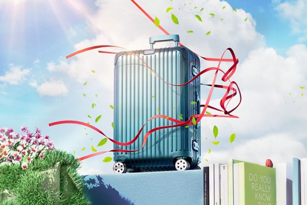 C4D工程-行李箱场景渲染工程行李箱模型产品场景C4D模型下载