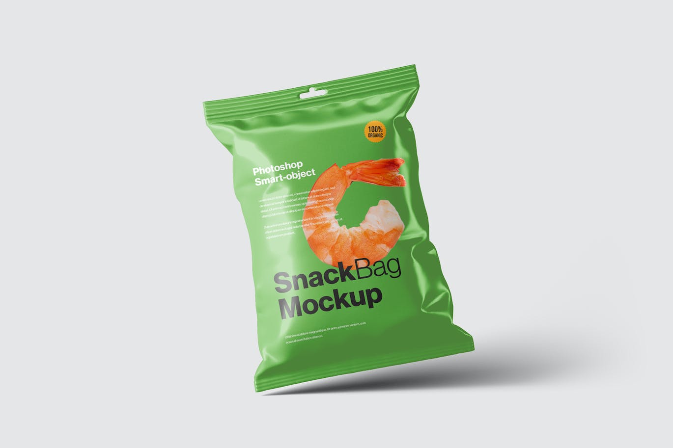 零食袋包装样机素材 Snack Bag Packaging Mockups