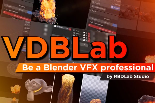 Blender插件-制作火焰爆炸烟雾效果工具 VDBlab v1.0