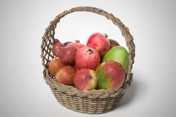 苹果模型石榴模型食物水果C4D模型下载