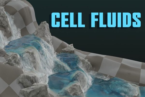Blender插件-水流特效动画模拟插件 Cell Fluids v1.0.1