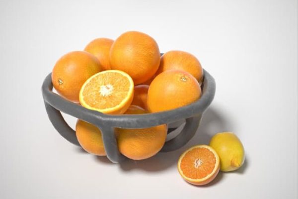 橙子模型桔子模型水果C4D模型