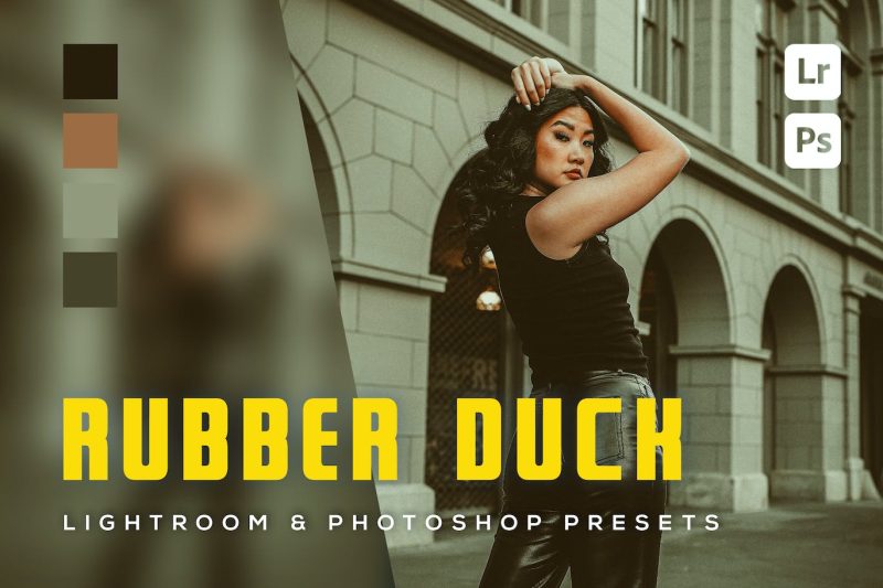 6个复古老照片风格滤镜调色LR和PS预设 6 Rubber duck Lightroom and Photoshop Presets