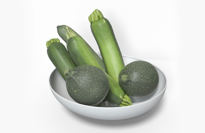 C4D西葫芦模型蔬菜模型C4D模型下载