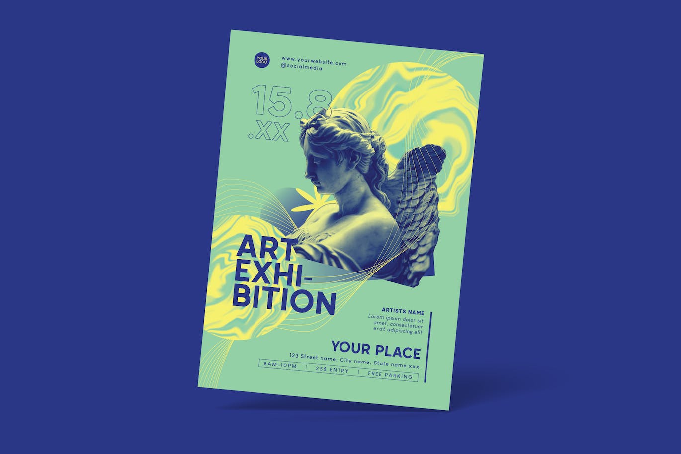 艺术展传单设计模板 Art Exhibition Flyer