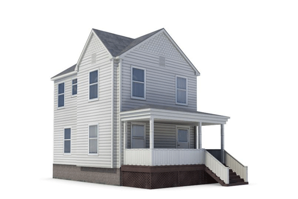 房子模型房屋模型建筑C4D模型下载