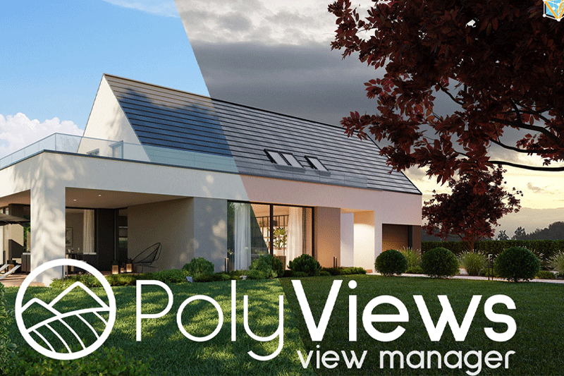 Blender插件-多视角渲染工具 Polyviews – Easy View Manager For Blender v2.0