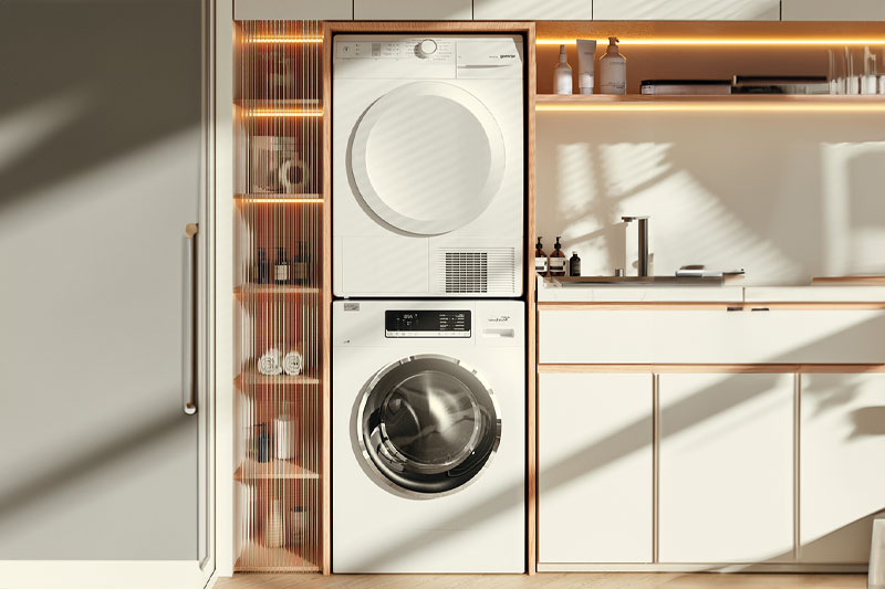 C4D工程-洗衣机烘干机场景渲染工程洗衣机C4D模型