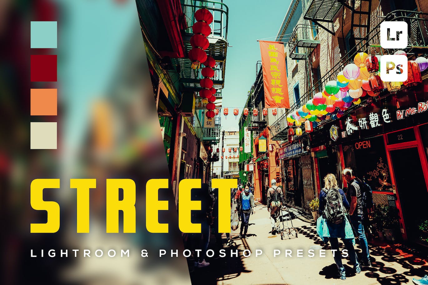 6个街头拍摄后期调色LR和PS预设 6 Street Lightroom and Photoshop Presets