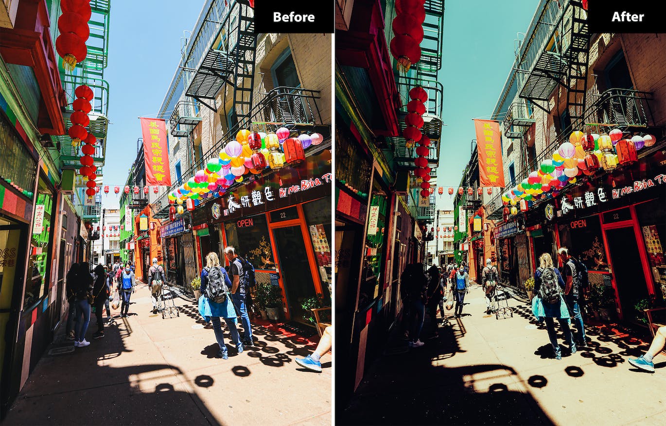 6个街头拍摄后期调色LR和PS预设 6 Street Lightroom and Photoshop Presets