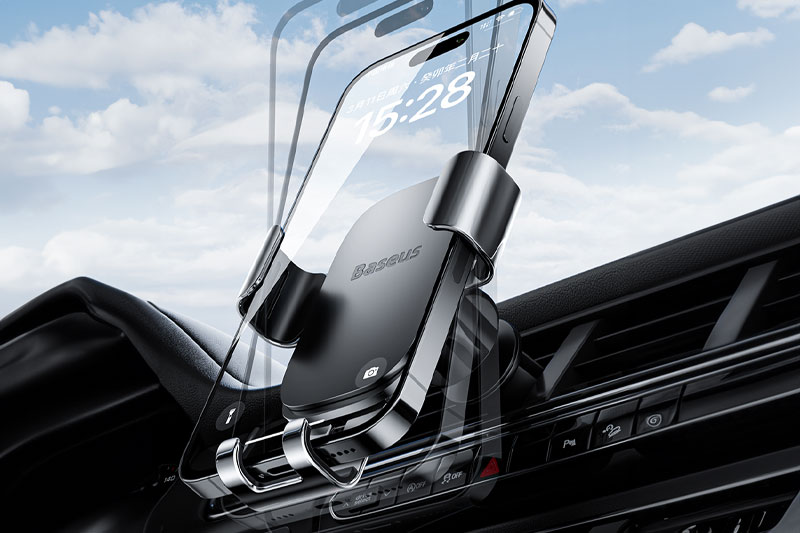 C4D工程-车载手机支架场景渲染工程车载支架模型C4D模型下载