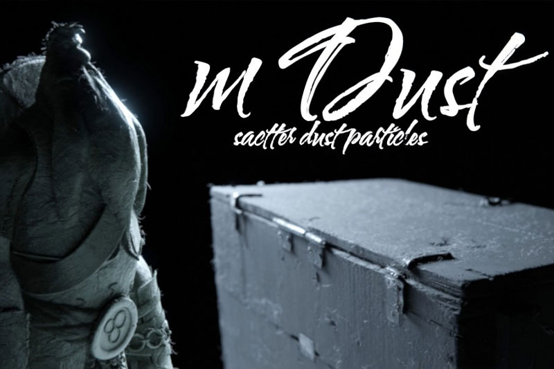 Blender预设-物体表面灰尘粉尘肮脏效果 mDust v1.1