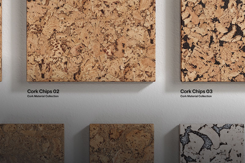 GSG灰猩猩14种软木复合木材质贴图木纹贴图和预设Material Cork和CompositeWood