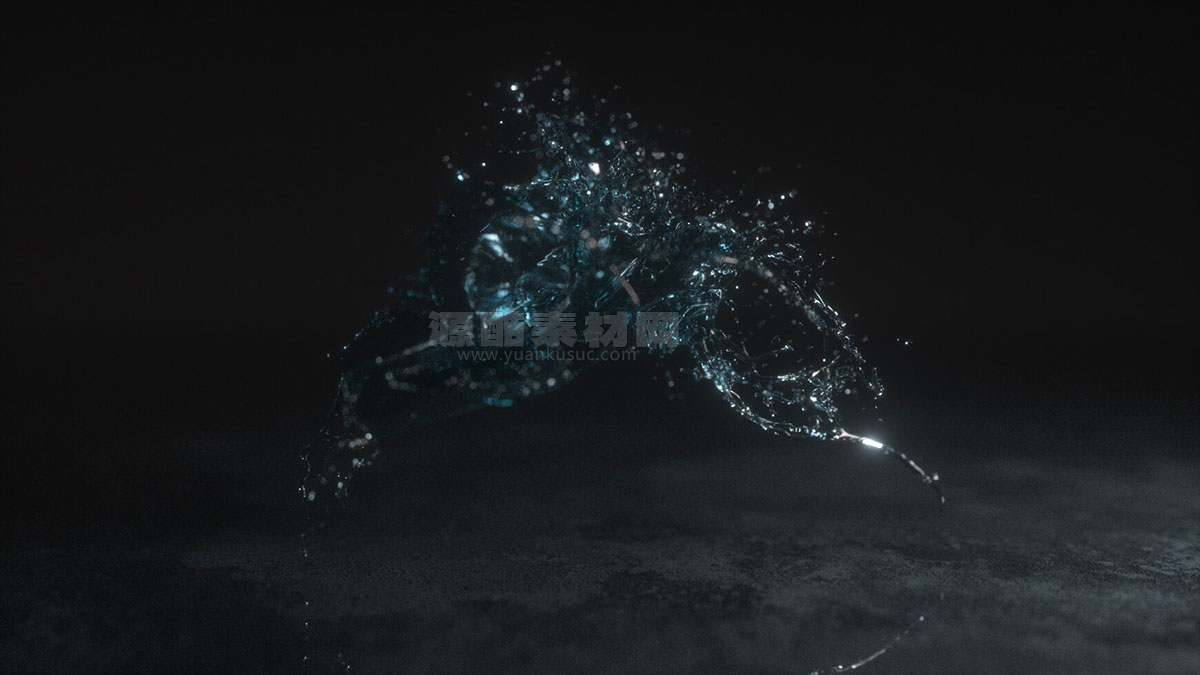 25个水花飞溅动画效果资产模型动态水花模型 VFX Elements Water Splashes Vol01