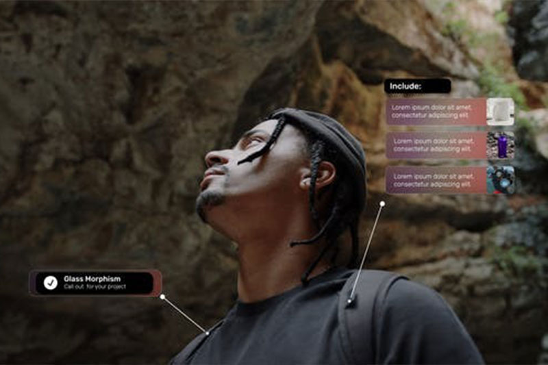 AE模板-15种精美呼出线条文字标题标注动画 Call Out Glassmorphism Style