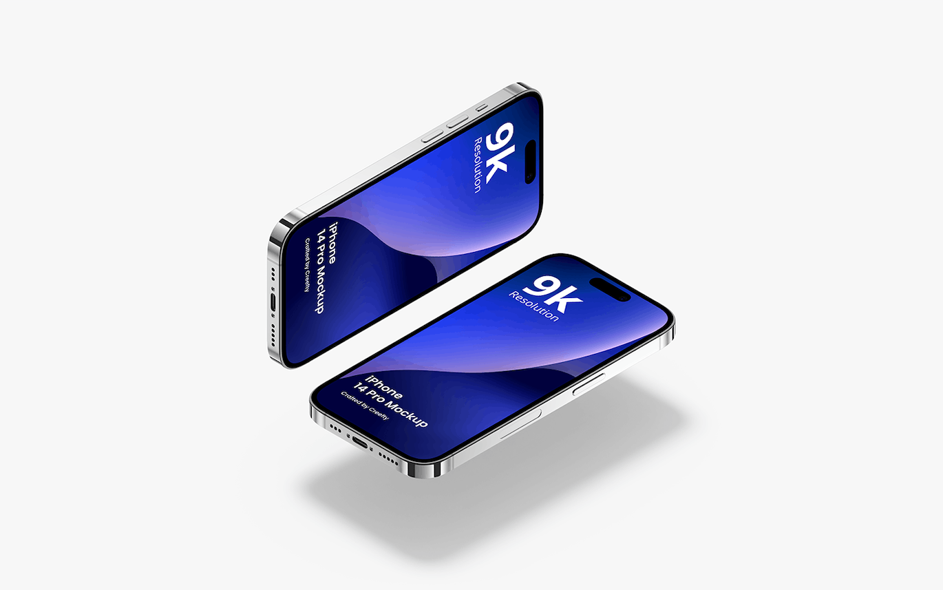 iPhone 14 Pro 样机模板素材 iPhone 14 Pro Mockup 4.0