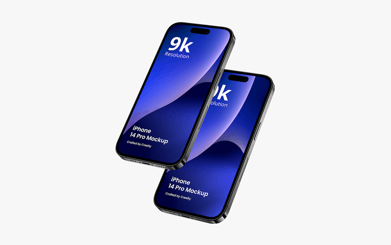 iPhone 14 Pro 样机模板素材 iPhone 14 Pro Mockup 4.0