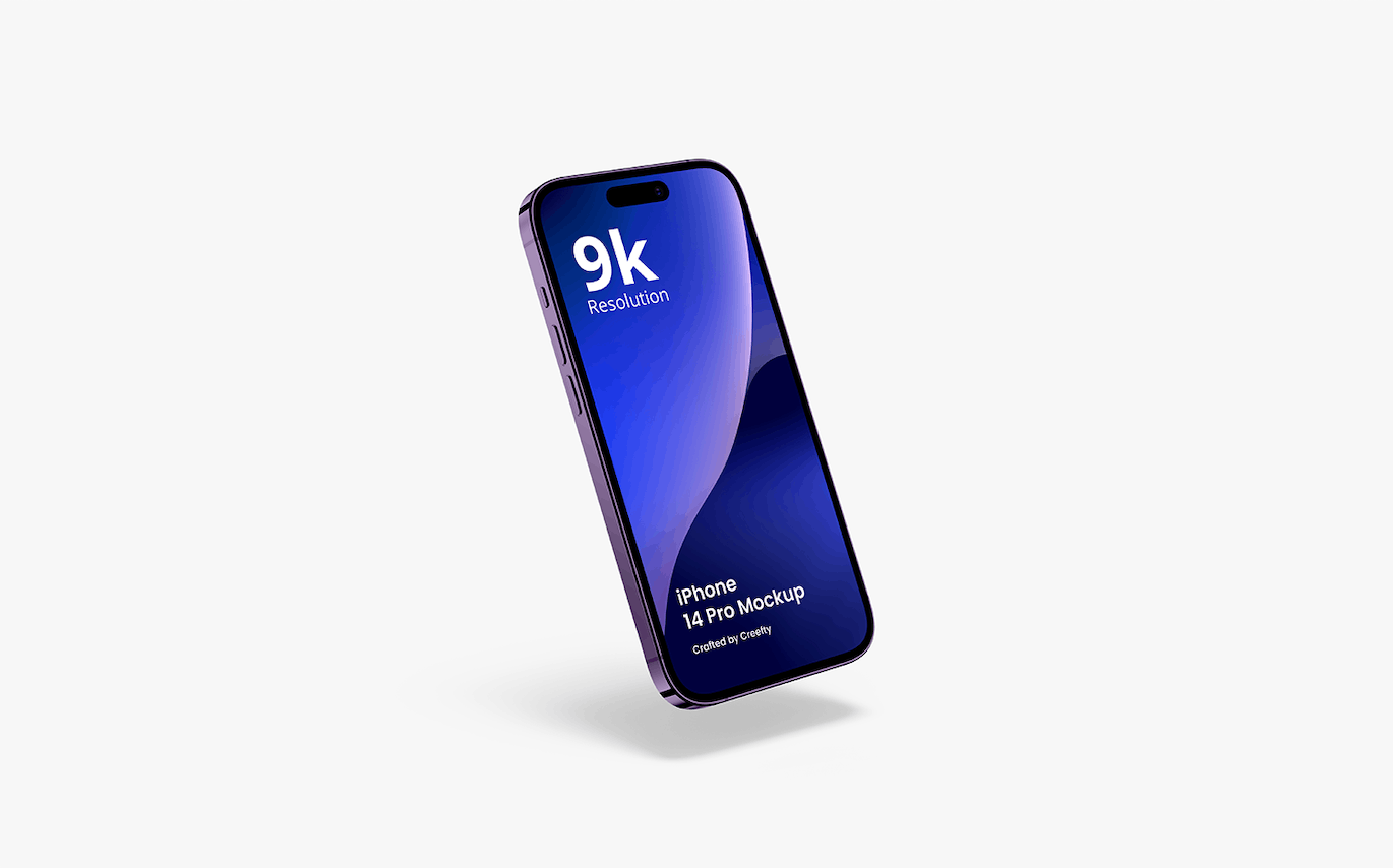 iPhone 14 Pro 样机模板素材 iPhone 14 Pro Mockup 4.0