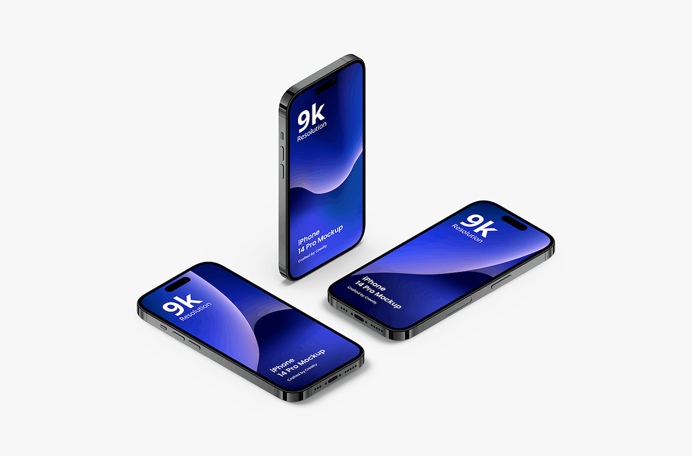 iPhone 14 Pro 样机模板素材 iPhone 14 Pro Mockup 4.0