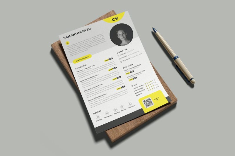 简单个人简历表模板素材 Resume