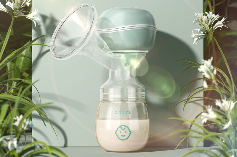 C4D工程-母婴电动吸奶器渲染工程吸奶器C4D模型