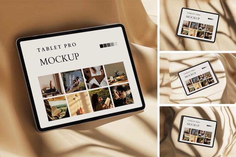 平板电脑 Pro 屏幕样机素材 Tablet Pro Screen Mockup