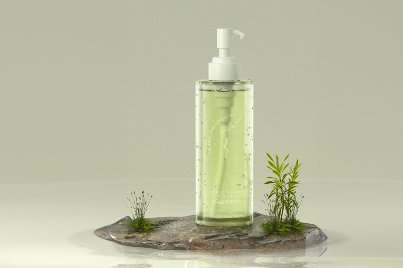 C4D工程-净润卸妆水场景渲染工程产品场景工程卸妆水C4D模型下载