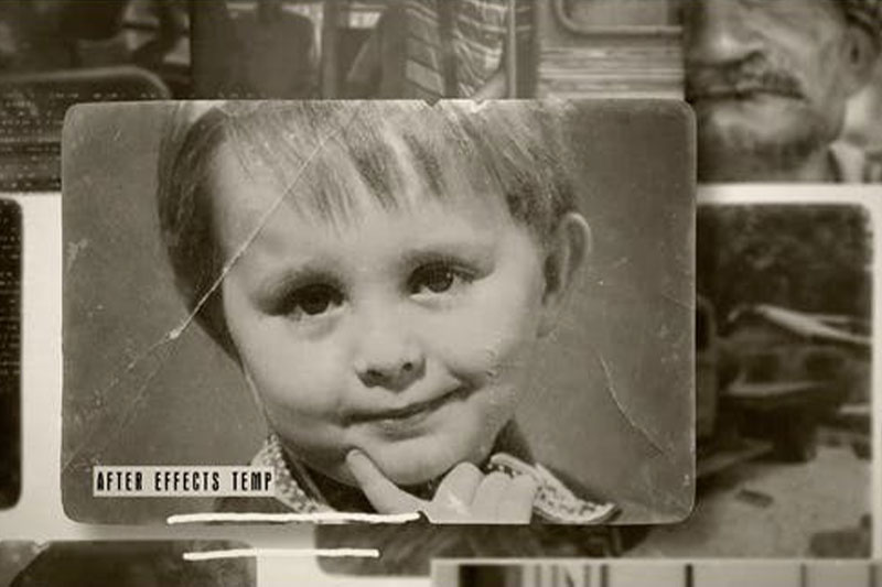 AE模板-复古历史棕褐色老照片幻灯片展示 Documentary Slideshow