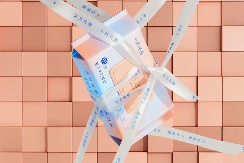 C4D工程-湿巾产品场景渲染工程产品场景模型湿巾模型C4D模型下载