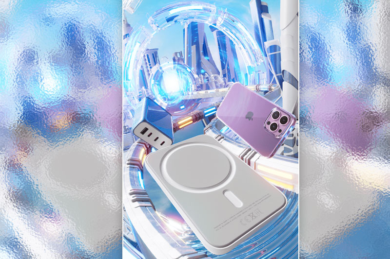 C4D工程-数码3C产品海报渲染工程手机模型C4D模型下载