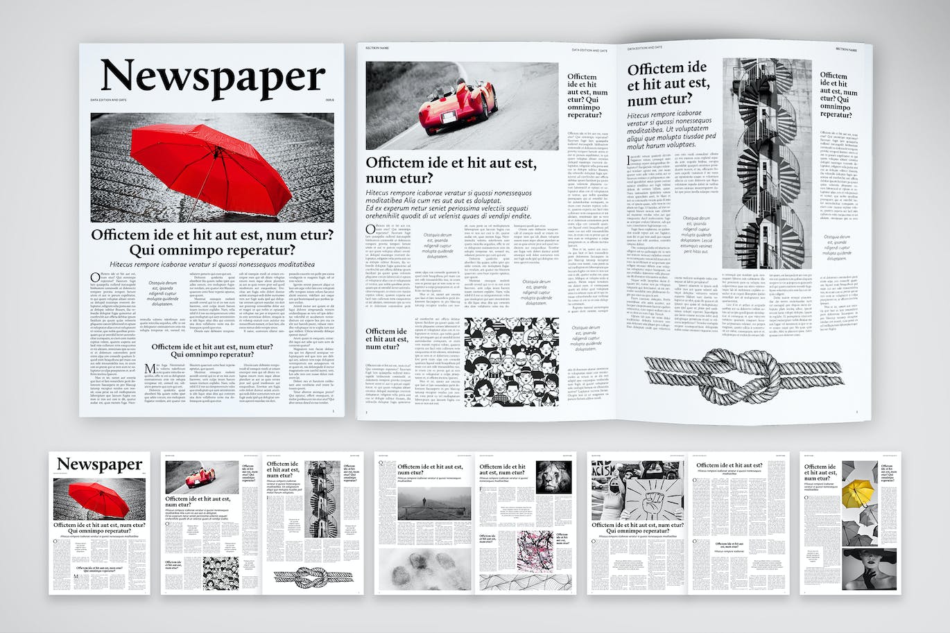 报纸版式设计模板 Newspaper Layout