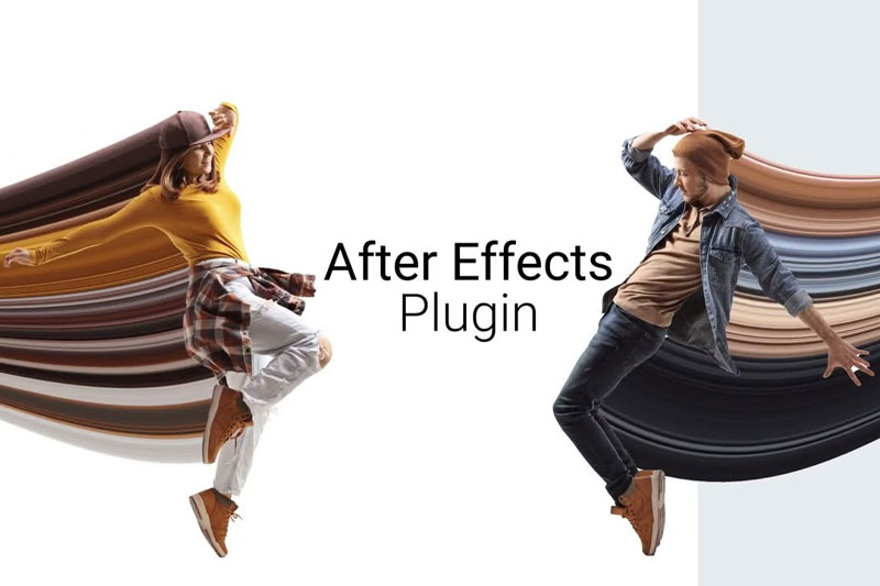 AE插件-中文汉化版蒙版像素拉伸变形拖尾视觉特效 Stretch 1.0 Win