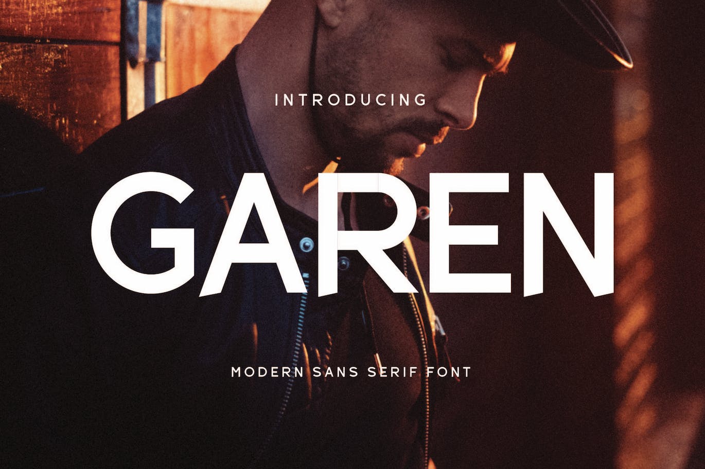 现代无衬线英文字体素材 Garen – Modern San Serif Font