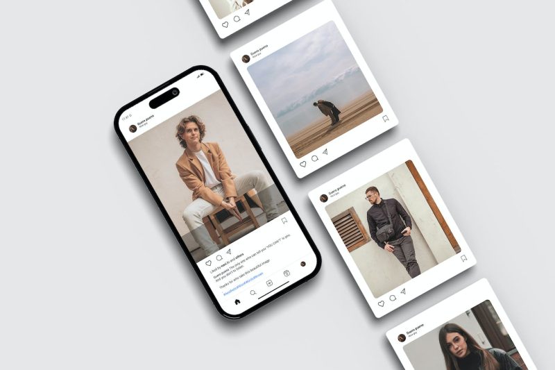 社交媒体宣传材料样机素材 XMI – Social Media Mockup