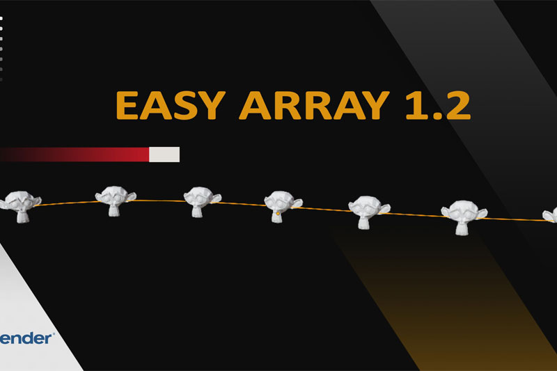 Blender插件-快速做阵列分布效果工具 Easy Array v1.2.0