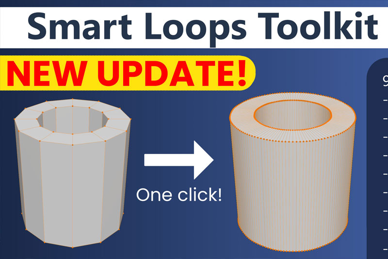 Blender插件-布线优化建模工具包 Smart Loops Toolkit V1.1.0
