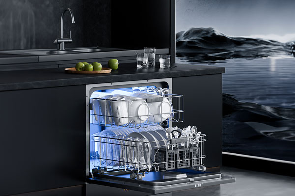 C4D工程-洗碗机场景渲染工程产品场景工程洗碗机模型C4D模型下载