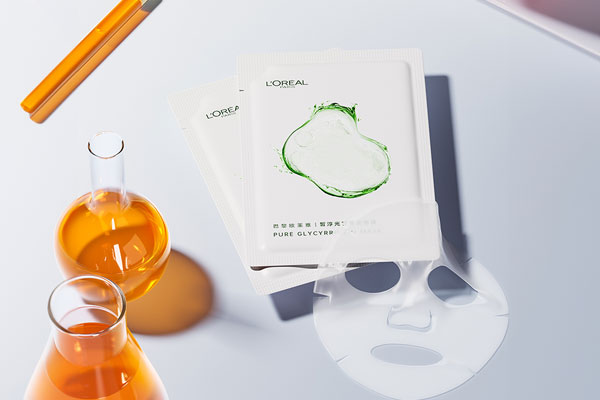 C4D工程-巴黎欧莱雅面膜场景渲染工程欧莱雅面膜模型C4D模型下载