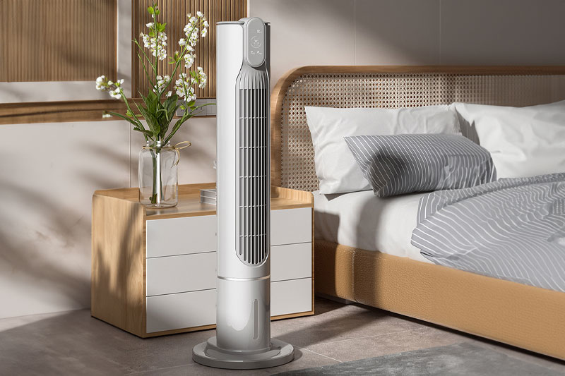 C4D工程-塔扇室内场景渲染工程塔扇模型风扇C4D模型下载