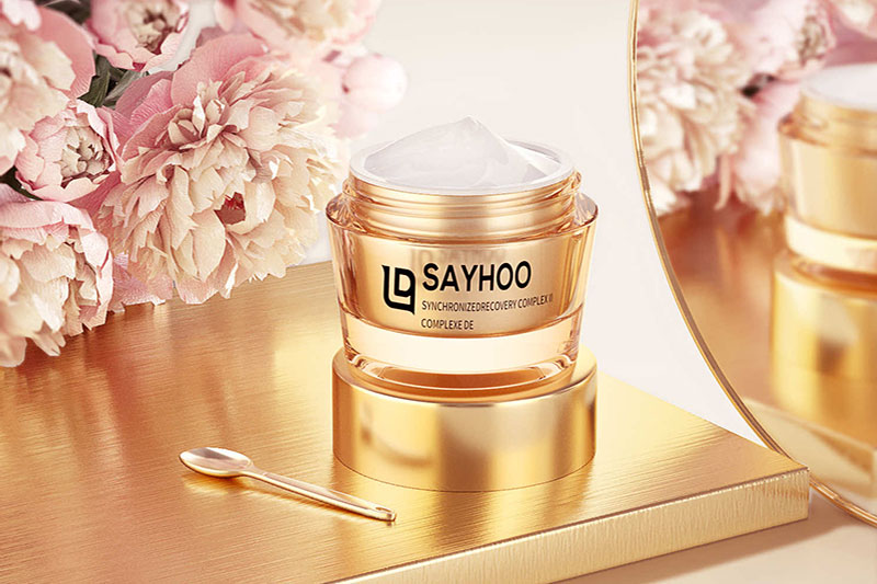 C4D工程-面霜花朵场景渲染工程产品场景工程化妆品C4D模型下载