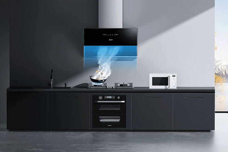 C4D工程-油烟机场景渲染工程厨房场景模型C4D模型下载