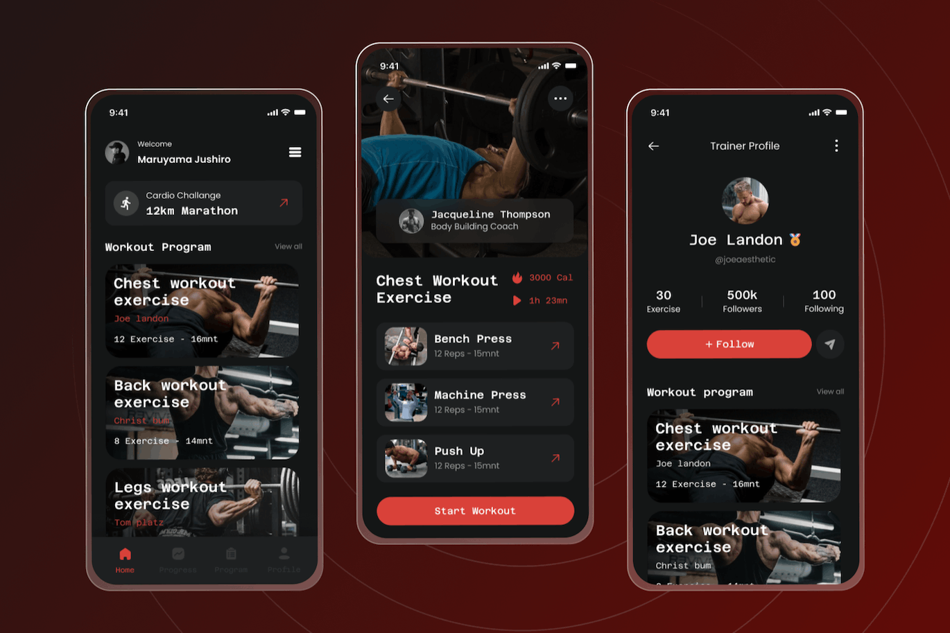 健身与健康APP应用UI套件 Fitness and Health – App Mobile UI Kits