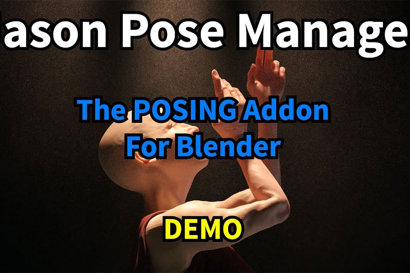Blender插件-动作预设管理工具 Jason Pose Manager Basic v1.03