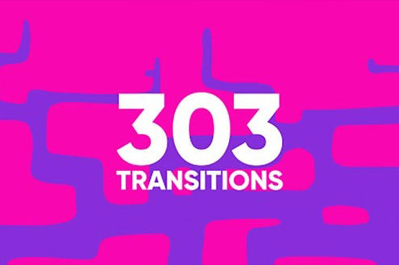 AE/PR模板-303组卡通MG图形遮罩转场动画预设 Cartoon Transitions