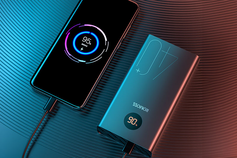 C4D工程-罗马仕充电宝场景渲染工程充电宝模型C4D模型下载