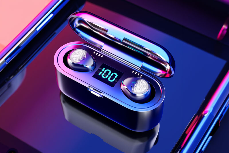 C4D工程-无线蓝牙耳机场景渲染工程蓝牙耳机C4D模型下载