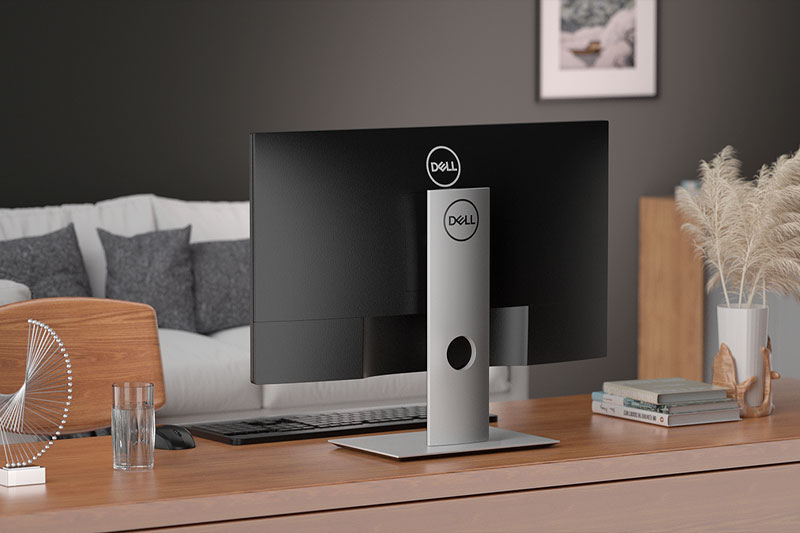 C4D工程-戴尔显示器场景渲染工程产品场景显示器C4D模型下载