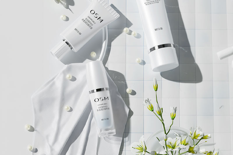 C4D工程-欧诗漫珍珠白净透润白精华液渲染工程护肤品C4D模型下载