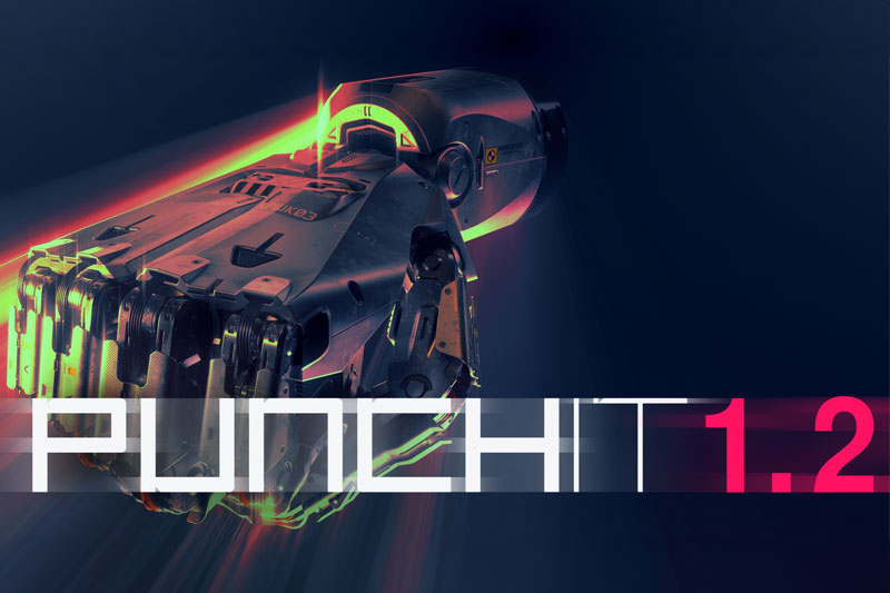 Blender插件-快速高效打孔挤压布线建模工具 Punchit v1.2.0