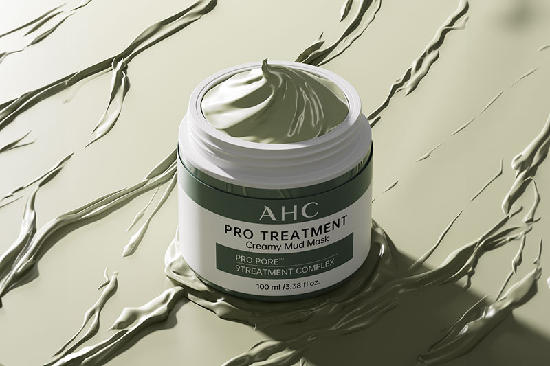 C4D工程-清洁泥膜面膜场景渲染工程产品场景模型化妆品C4D模型下载